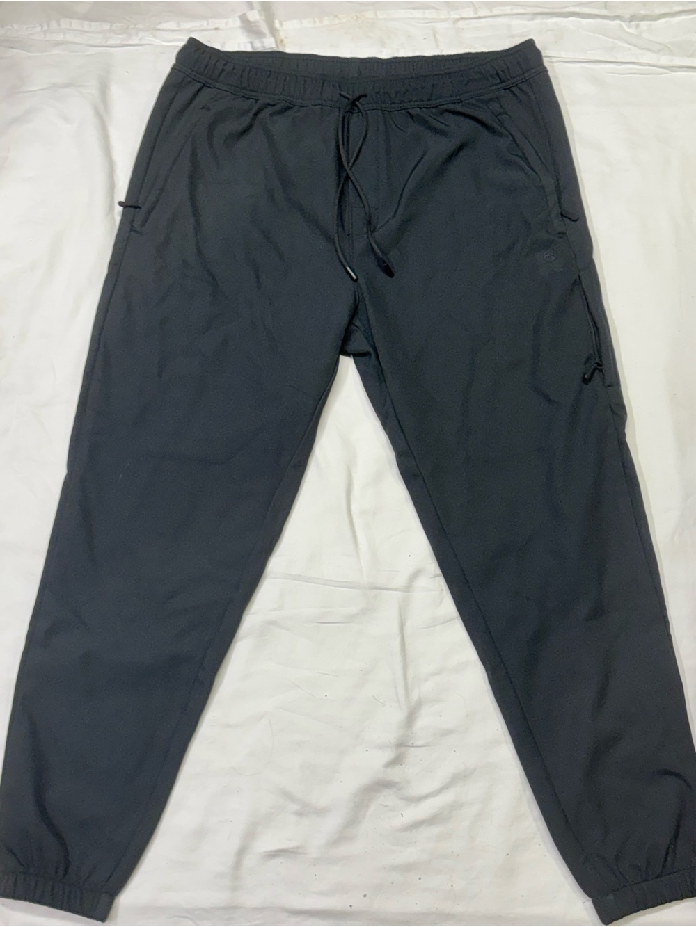 Men's Black Casual Drawstring Joggers - Brand Unspecified